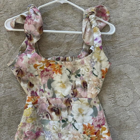 Beautiful Zimmerman floral linen maxi dress - Picture 3 of 4